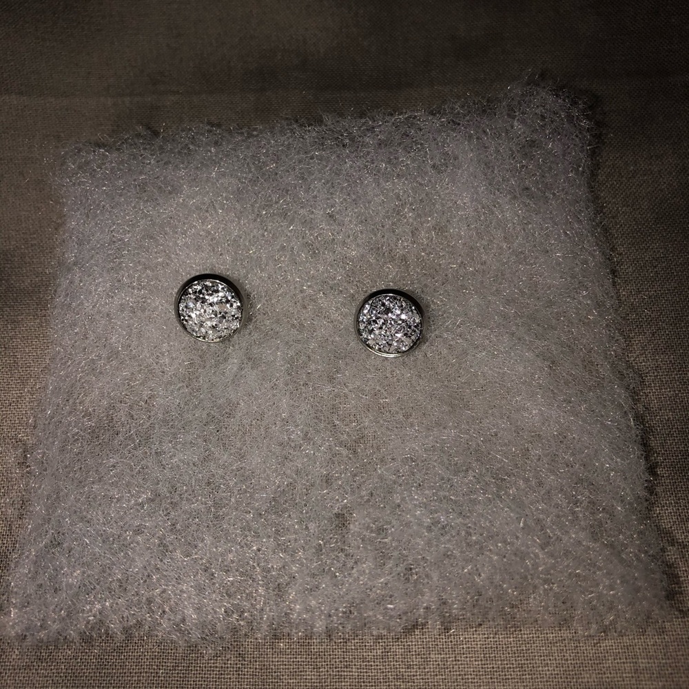 Druzy Stainless Steel Earrings